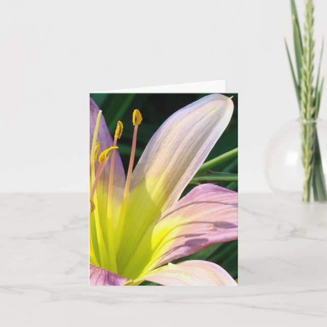 Gutenmorgen Lilie!  Notecard Karte (Vorderseite)