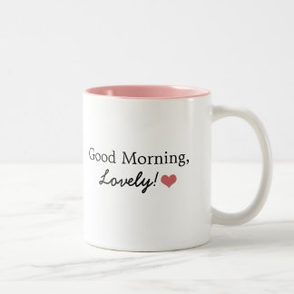 Gutenmorgen, reizend! Kaffee-Tasse Zweifarbige Tasse
