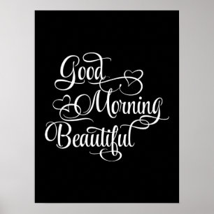 Gutenmorgen schön - inspirierend Plakat