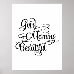 Gutenmorgen schön - inspirierend Plakat