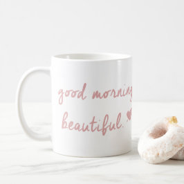 Gutenmorgen-schöne Tasse mit Herzen