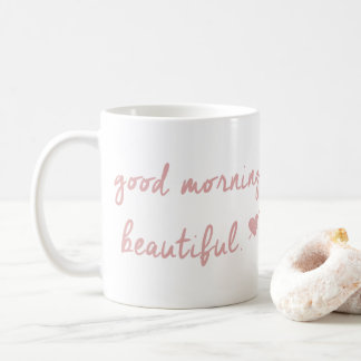 Gutenmorgen-schöne Tasse mit Herzen