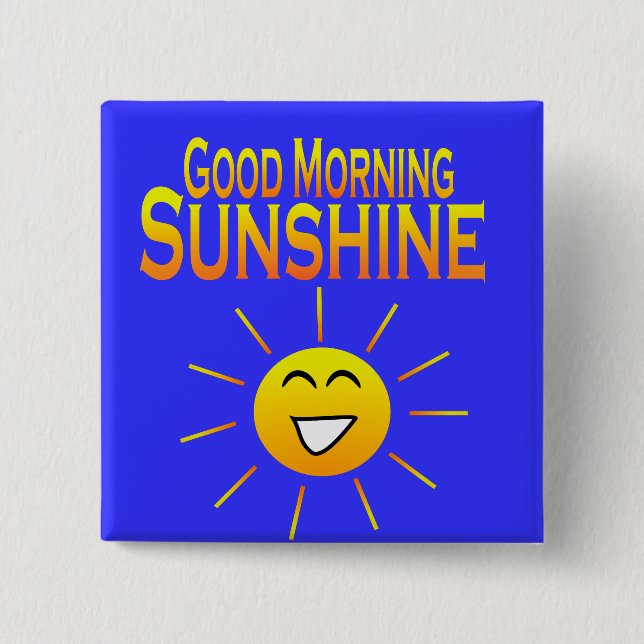 Gutenmorgen-Sonnenschein! Button (Vorderseite)