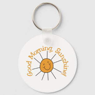 Gutenmorgen-Sonnenschein Schlüsselanhänger