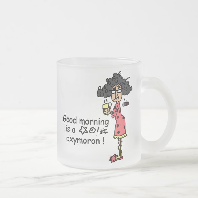 GutenmorgenOxymoron Mattglastasse (Rechts)