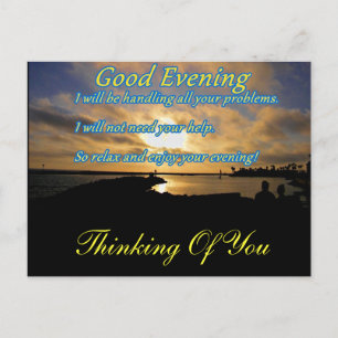 Guter Abend_ Postkarte