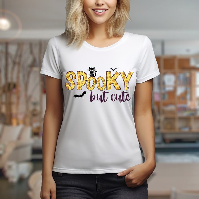 Guter, aber niedlicher T - Shirt (Spooky but cute doodle letters t-shirt design)