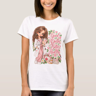 Guter Arzt, bessere Gesundheit T-Shirt | Süße Blum