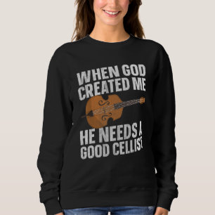 Guter Cellist Musiker Cello Spieler Orchester Vint Sweatshirt