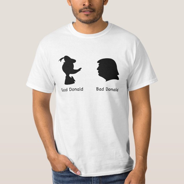 Guter Donald und schlechter Donald T-Shirt (Vorderseite)