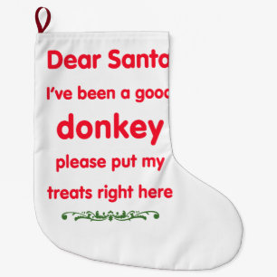 guter Esel Großer Weihnachtsstrumpf