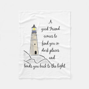 Guter Freund-inspirierend Zitat Fleecedecke