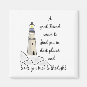 Guter Freund-inspirierend Zitat Magnet