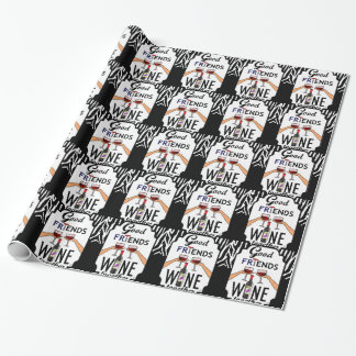 Guter Freund-Wein Geschenkpapier