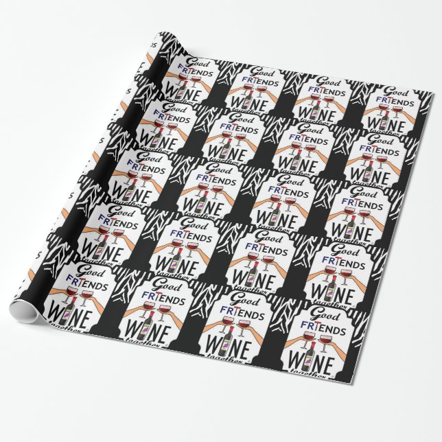Guter Freund-Wein Geschenkpapier (Ungerollt)
