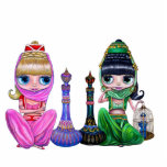 Guter Genie/schlechte Genie-Foto-Skulptur Freistehende Fotoskulptur<br><div class="desc">Gute Genie-/schlecht-Geister. Welches sind Sie?</div>