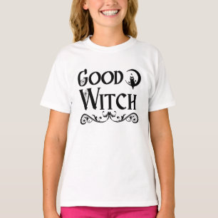 Guter Hexenschrei, Schwarz und Weiß Halloween T-Shirt