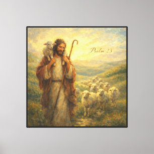 Guter Hirte Jesus Wanddekoration Leinwanddruck