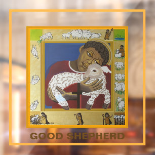 Guter Hirte verlor das Sheep-Symbol Fensteraufkleber