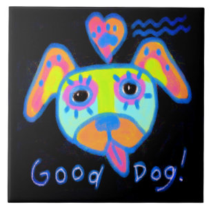 Guter Hund abstraktes Kunstfliesen Fliese