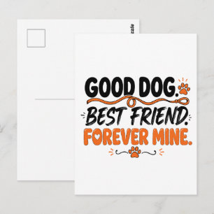 Guter Hund Bester Freund Für Immer Mein Süßer Hund Postkarte
