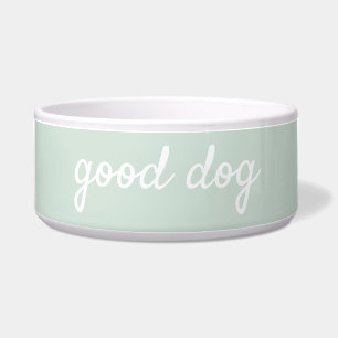 Guter Hund Light Sage Green Hunde Food Bowl Napf