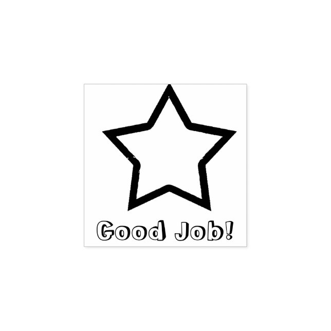 Guter Job Star Gummistempel (Prägung)