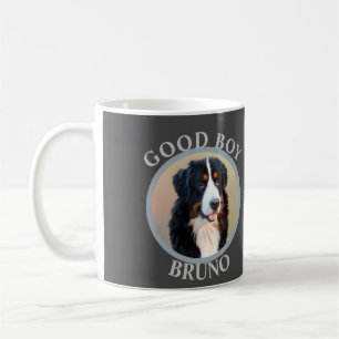 Guter Junge Hund fügen Fototext Kunst grau moderne Kaffeetasse