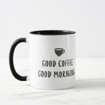 Guter Kaffee Guten Morgen Tasse