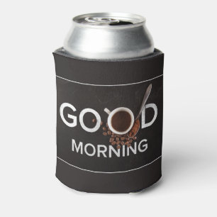 Guter Kaffee, individuelles Monogramm kann kühler Dosenkühler