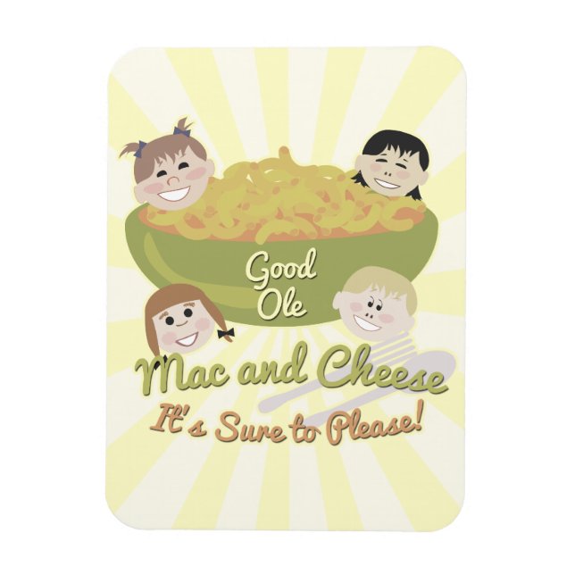 Guter Ole Mac und Käse Mega-Magnet Magnet (Vertikal)