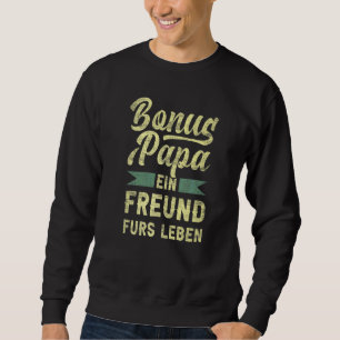 Guter Papa Spruch auf Deutsch im Vintage-Look Sweatshirt