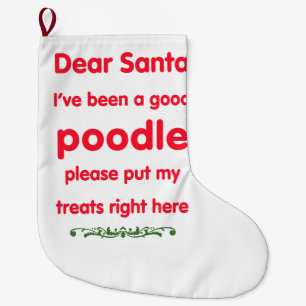 guter Pudel Großer Weihnachtsstrumpf
