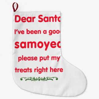 guter Samoyed Großer Weihnachtsstrumpf