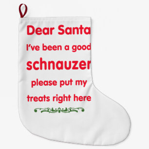 guter Schnauzer Großer Weihnachtsstrumpf