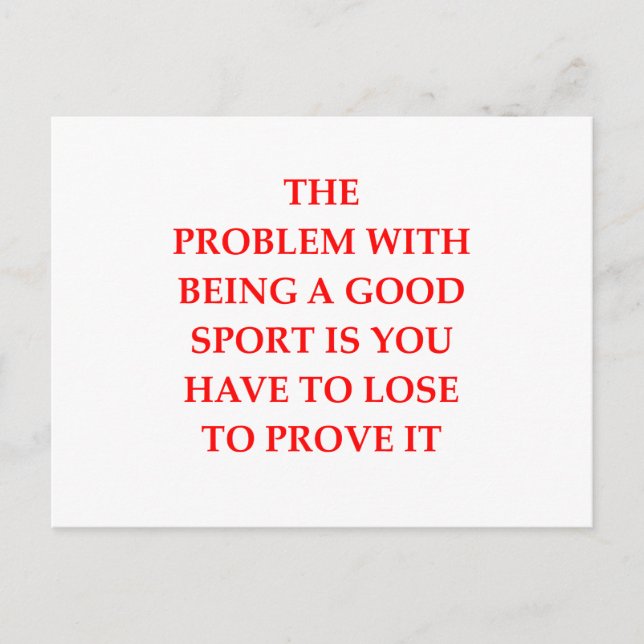 guter Sport Postkarte (Vorderseite)