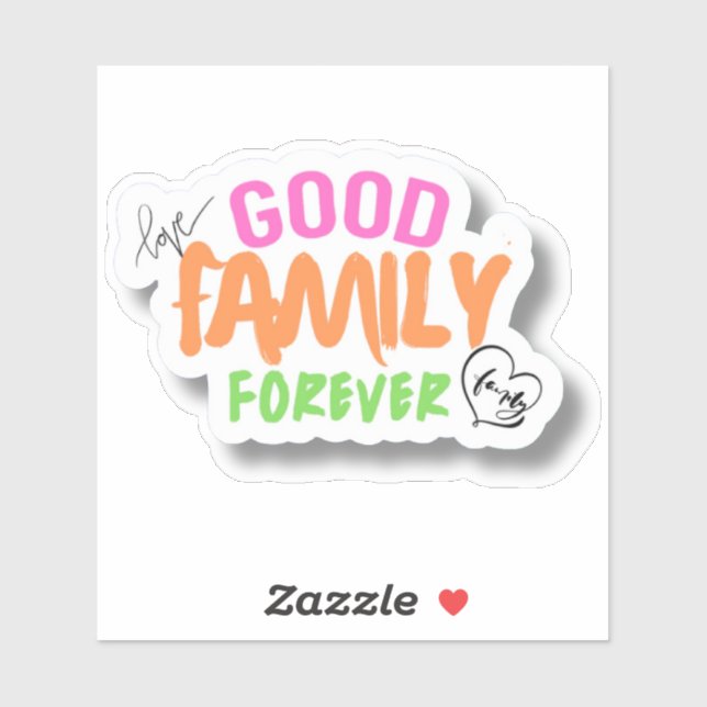 Guter Sticker für die Familie (Blatt)