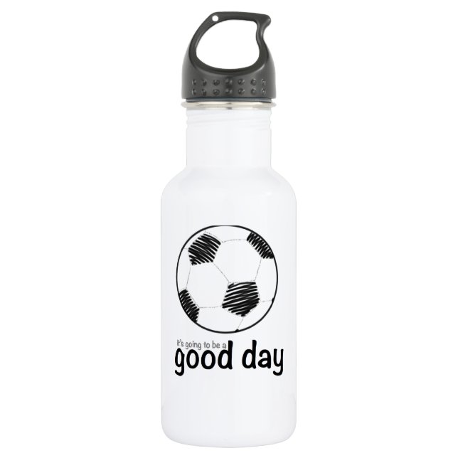 Guter Tag für Fußball Trinkflasche (Vorderseite)