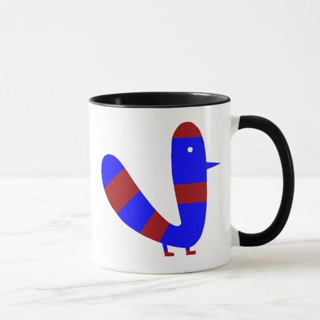 Guter Vogel-Sonnenschein-Regenbogen Tasse (Rechts)
