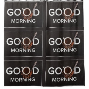 Guter Vorhang für die Kaffee-Dusche