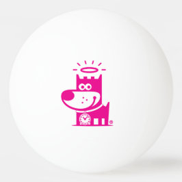 GUTER WELPE Klingeln Pong Ball. Magentarot Tischtennisball