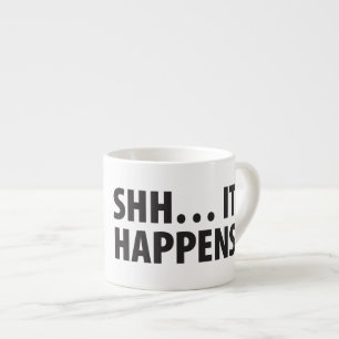 GUTER WELPE. SHH… ER GESCHIEHT. B&W ESPRESSOTASSE