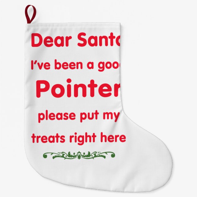guter Zeiger Großer Weihnachtsstrumpf (Vorderseite)