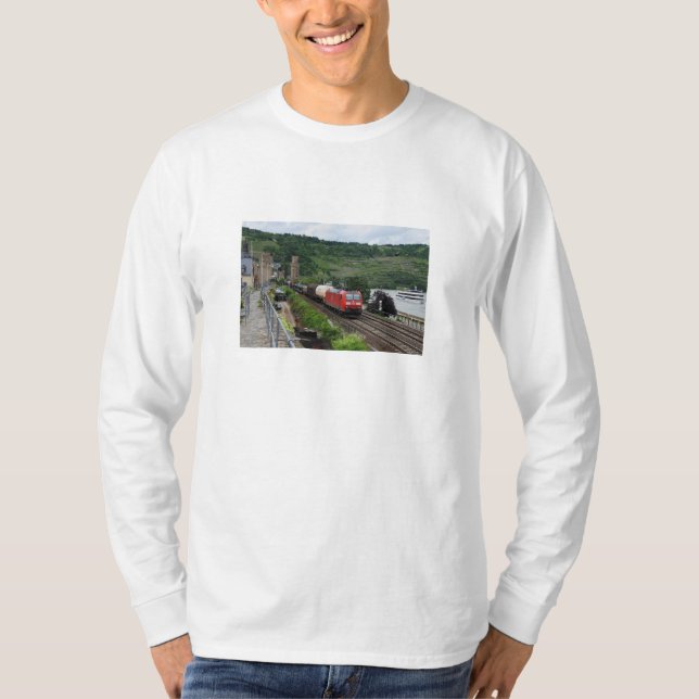 Güterzug in Oberwesel T-Shirt (Vorderseite)