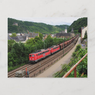 Güterzug in St. Goar Postkarte