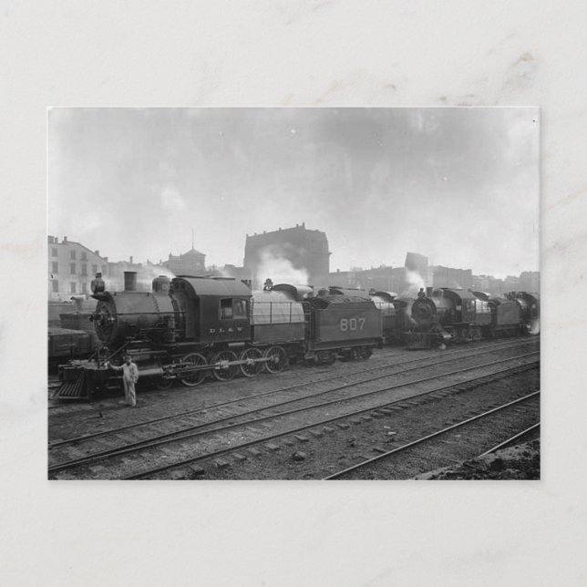 Güterzüge Scranton Pa. Postkarte (Vorderseite)