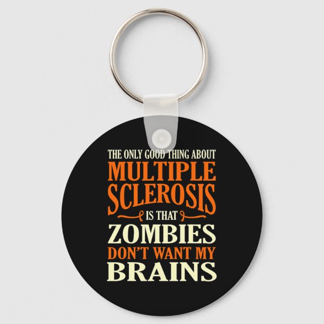 Gutes an Multiple Sklerose Awareness Grap Schlüsselanhänger (Vorderseite)