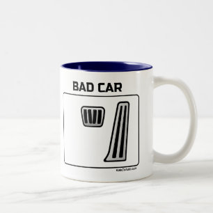 Gutes Auto, schlechtes Auto Zweifarbige Tasse