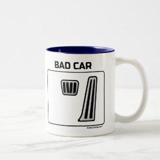 Gutes Auto, schlechtes Auto Zweifarbige Tasse