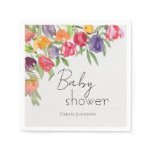 Gutes Bouquet Tulips & Greenery Baby Dusche